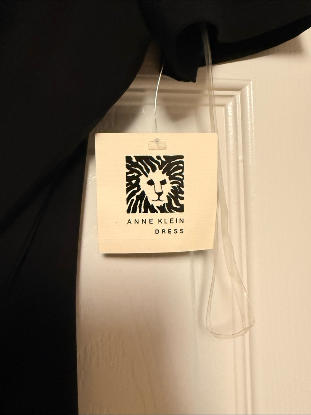 Anne Klein Black Midi Dress with Gold Buckle - Picture 6 of 6